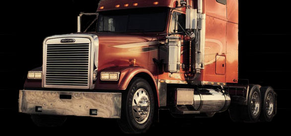 Professional trucking and motor carrier services illustration